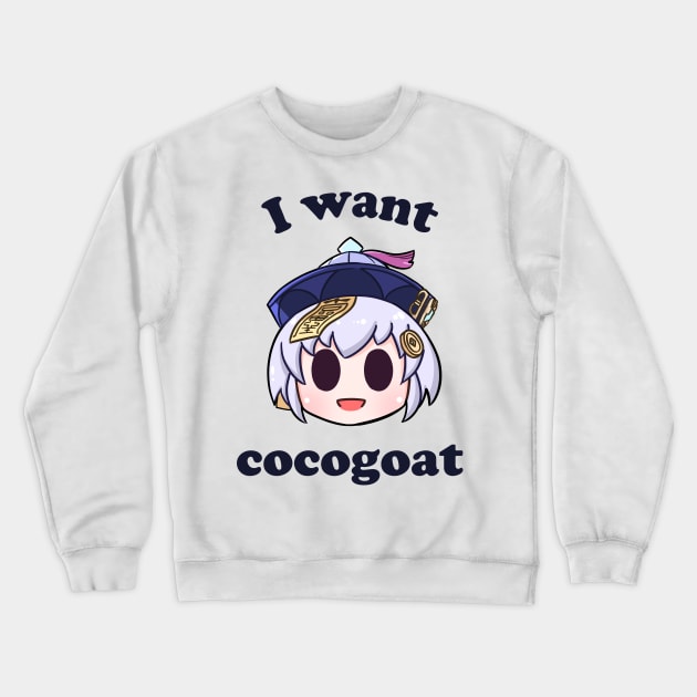 Genshin Impact Qiqi cocogoat Crewneck Sweatshirt by Oricca